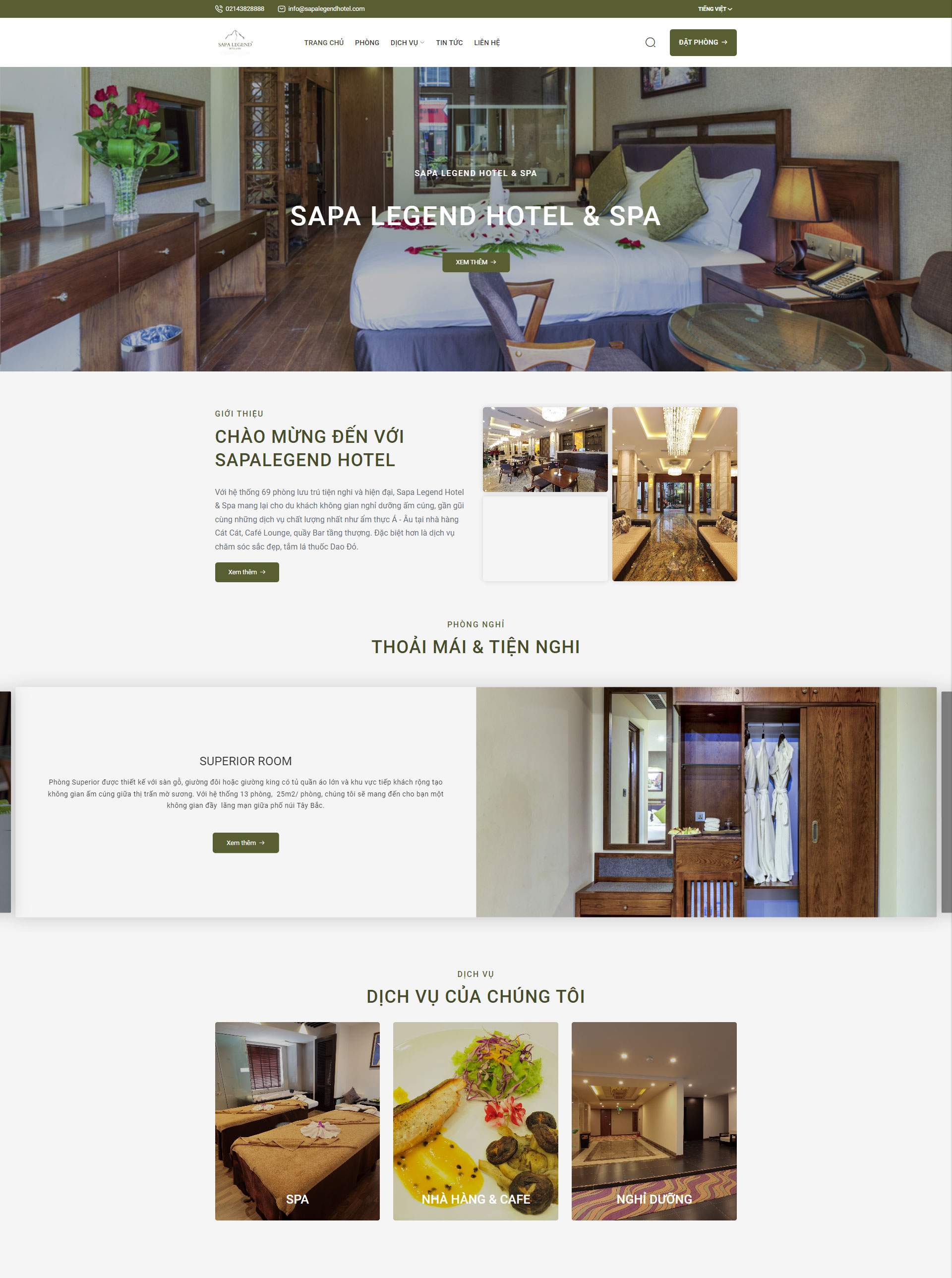 Mẫu thiết kế website khách sạn